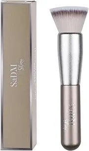 Kabuki Makeup Brush - Blender Brush for Powder, Cream, Liquid Foundation, Sunscreen, Blush Blending & Bronzer - Professional Make Up Brush - Full Face Makeup Brush - Vegan & Cruelty Free
