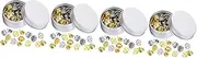 [NOLITOY] Boxes Replacement Pin Backs Metal Lapel Pin Safety Backs for Diy Craft Decorative Flat Clasp for Badges