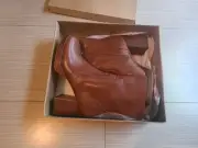Steve Madden Maggie Womens Leather Brown Boots 90s y2k style Size 8.5