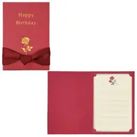 在飛比找蝦皮商城優惠-Sanrio生日卡片/ 186-3/ 玫瑰與緞帶 eslit