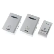 Dual Door Bell+Remote Control Wireless Cordless Chime Ring Entrance Doorbell KIT
