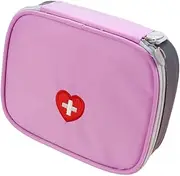 Outdoor Portable First Aid Bag Medical Storage Pouch for Travel Emergency Kit Pink