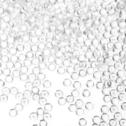 500G(1.1LB) Mini Acrylic Flat Marbles 7mm Vase Fillers Gems Decor Clear