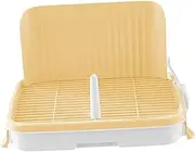 Fonowx Pet Toilet Training Holder Dog Potty Pad Dog Training Toilet for Small and Medium Dogs, Cream Yellow