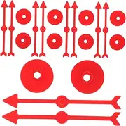 JOINPAYA 10pcs Dial Pointer Board Game Accessory Turntable DIY Accessory Board Games Arrow Spinners Game Arrows Rotating Arrow Toys Desktop Arrow Toy Party Game Props Red Plastic
