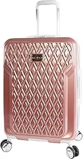 [bebe] Women's Stella 21" Hardside Carry-on Spinner Luggage, Rose Gold