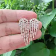 2.40Ct Round Cut Lab Created Diamond Cluster Heart Brooch 14K Yellow Gold Plated