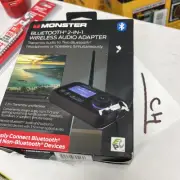 NEW Monster 2 in 1 Bluetooth Wireless Audio Adapter, Transmitter/Receiver NEW