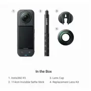 Insta360 X5 360° Waterproof 8K Action Camera Replacement Lens Bundle Replacement [CAMINS5003B]