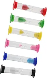 Totority 12pcs Set Colorful Sand Clock Set for Engaging Tooth Brushing Timers for Cooking Games Home Decor Educational Management Tools