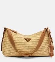 [Prada] Prada Prada Aimée Large crochet shoulder bag One Size neutrals