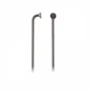 CN Spokes J-Bend 12g 250mm Silver Sold Individually