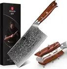 XINZUO Cleaver Knife, Damascus Steel 7 Inch Chinese Chef Knife Professional Butc