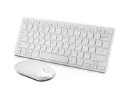 Wireless 2.4G Mini Ultra-Thin Key Mouse Set Office Keyboard And Mouse - White