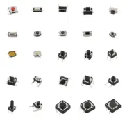 125Pcs Tactile Push Button Switch Micro Momentary Tact Switch Assortment Kit
