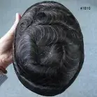 Toupee For Men Hair Replacement System Thin Skin Real Wigs Human Hairpieces BIO