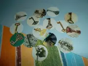 Pre Cut One Inch SKELETON KEY images! FREE SHIP