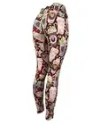 Valentine Leopard Print Mocha Latte Coffee Cups Leggings Multiple Sizes So Soft