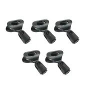 5PCS 180° Universal Microphone Clips Clamp Holder For Wired / Wireless Mic Stand