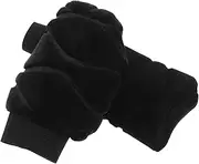 OSOLADY 2pcs Car Gear Set Cars Automotive Automatic Hoodie Car Control Knob Cover Gear Stick Protector Shifter Cover Gear Shifter Hoodie Car Hand Gear Cover Plush Black