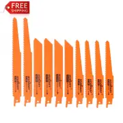 HORUSDY 10-Piece Reciprocating Saw Blade Set, 150Mm/6'' Saw Blades for Wood and