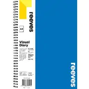 Reeves Visual Art Diary 110gsm 60 Sheets A4 Blue