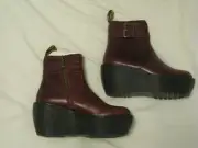 Dr. Doc Martens 'Caitlin' Platform Boots Oxblood US Sz 6 - Gorgeous Style HTF