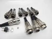3 PIN MINI MALE XLR AUDIO MICROPHONE CONNECTOR - YOU GET 10 PIECES