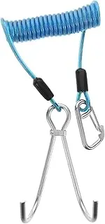 Essential Diving Hook Stainless Steel Double Hook for Saltwater Pool Rescue Safety Spring Rope Compact Size Reef Drift