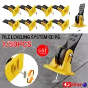 25-50PCS Tile Leveling System Clips Leveler Spacer Tiling Tool Floor Wall Wrench