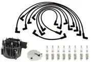 ACDelco Ignition Kit Distributor Rotor Cap Wire Spark Plugs For Chevy G30 V8 5.7
