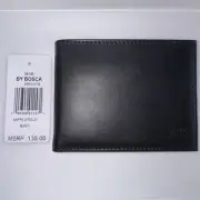 Bosca Nappa Vitello Executive I.D. Wallet Monogram AB