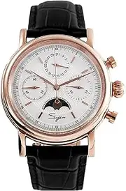 [Sugess] SU1908GKX Swan Neck MoonPhase Master Seagull ST1908 Movement Sapphire Crystal Men's Chronograph Mechanical Watch 1963