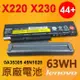 LENOVO X230 63WH 原廠電池 X220i X230i 45N1024 (8.9折)