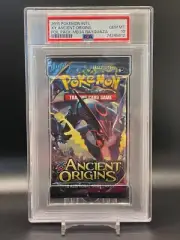 Pokemon XY Ancient Origins Mega Rayquaza Factory Sealed Booster Pack PSA 10 Card