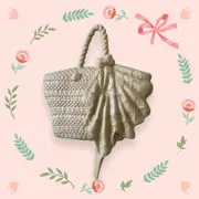 Barbie Doll Accessory PURSE ~ FASHIONISTAS ~ My Scene ~ TAN BROWN HAND BAG TOTE