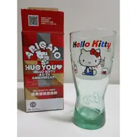 在飛比找蝦皮購物優惠-HELLO KITTY 40週年經典玻璃曲線瓶/hellok