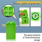 2.36inch Brick Cable Organizer Plastic Cube Cord Winder Home Decoration