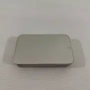100Pcs Mesh Screen Silver Stainless Steel Pipe 2cm Filter w/Metal Box Container