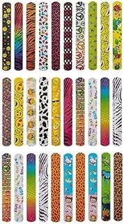 AIMALL 30PCS Mixed Wrist Snap Slap Bands Kids Party Bag Filler Toy Gift Favor