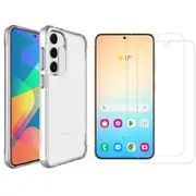 iCoverLover For Samsung Galaxy S24+ Plus Case + 2 Glass Screen Protectors Clear
