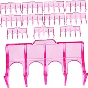 WRITWAA Hairdressing Perm Roller Rack 12pcs Plastic Hair Curling Rod Holders Hot Rollers Storage Insulation Bar Holder Styling Tools Stand