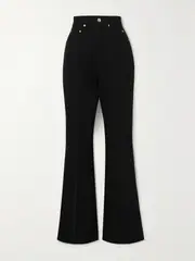 [Rick Owens] Rick Owens - Bolan Wool-flannel Flared Pants - Black - 25 25 Black