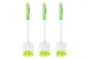 3x Sabco Soft Grip 33x7cm Cleaning Brush For Bottle Vase Glassware White Green