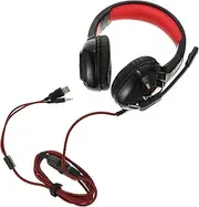 OSALADI Wired Gaming Headset with Noise Cancelling Mic Over Ear Design for Immersive Surround Sound LED Light for Gamers and Music Lovers