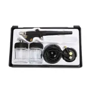 Airbrush Kit Mini Single Action Air Brush Set Siphon Feed 0.8Mm Paint Gun Tool