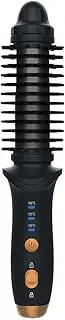Curling Rechargeable Brush - 3 Gear Temperature Grooming Tool | Electric Heated Hair Curling Round Brush | Nylon Bristle Styling Tool | Iron Wand | Small Hair Iron Fool for Home, Trave