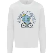 Ecological Environment Climate Change Cycling Kids Sweatshirt Jumper