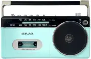 Aiwa boom box audio -G RCP3 pastel blue am/fm Radio Cassette Recorder Japan New