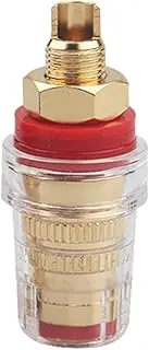 Banana Plug Socket - 24K Gold Plated Copper Speaker Amplifier Terminals with Transparent Cover,Amplifier Speaker Terminal, Insulated Binding Post for Amplifier Speaker
